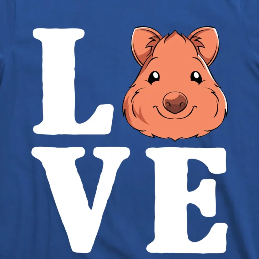 Cute Aussie Animal Lover Gift Valentines Day Love Quokka Gift T-Shirt