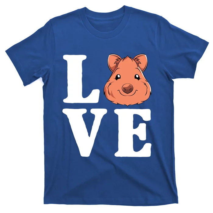 Cute Aussie Animal Lover Gift Valentines Day Love Quokka Gift T-Shirt