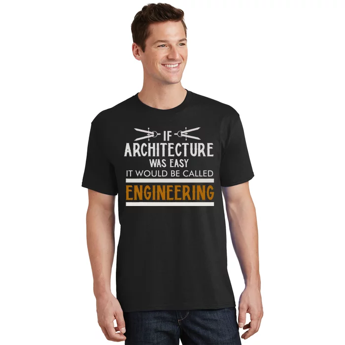 Cool Architect Art Wo Architecture Engineer Compass T-Shirt