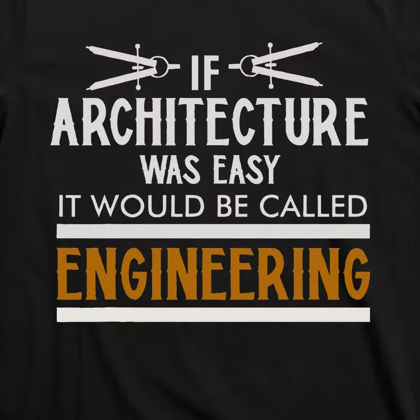 Cool Architect Art Wo Architecture Engineer Compass T-Shirt