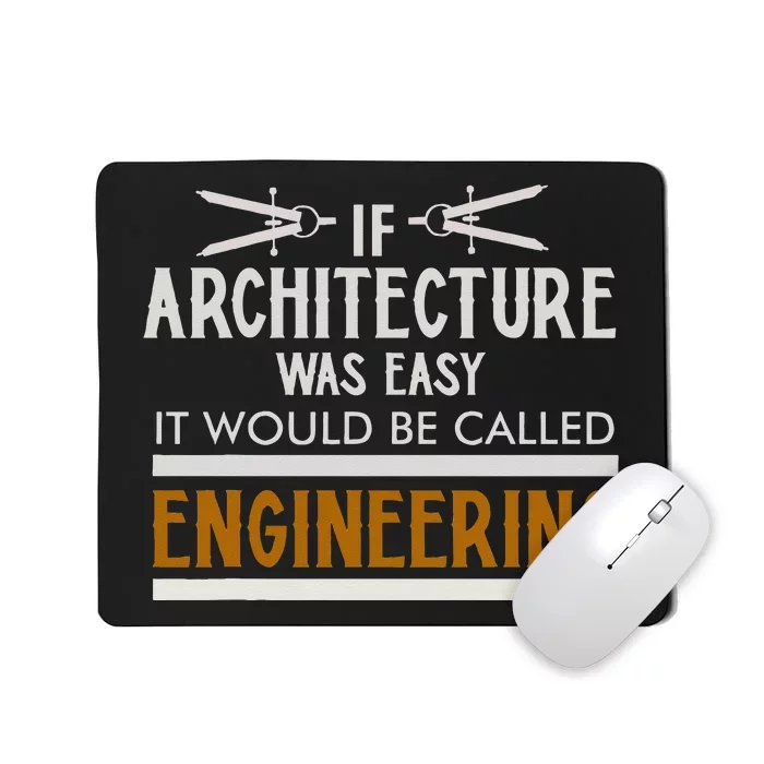 Cool Architect Art Wo Architecture Engineer Compass Mousepad