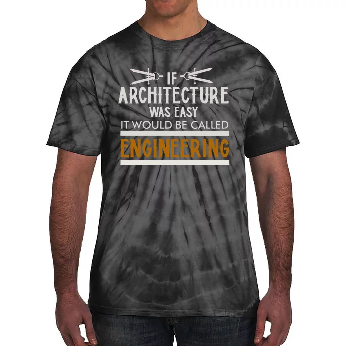 Cool Architect Art Wo Architecture Engineer Compass Tie-Dye T-Shirt