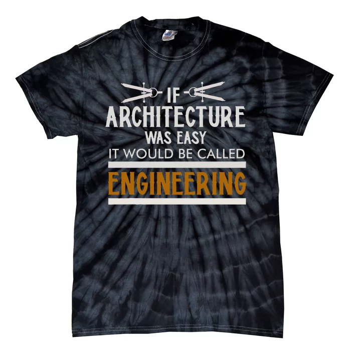 Cool Architect Art Wo Architecture Engineer Compass Tie-Dye T-Shirt