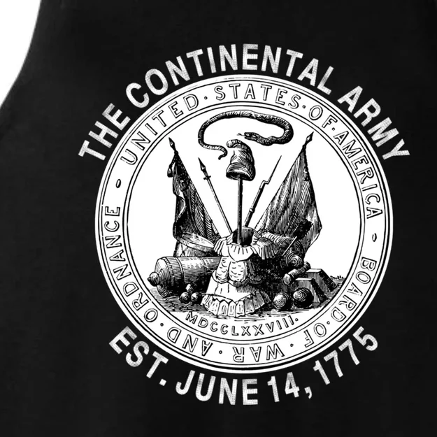 Continental Army America Independence Revolutionary War Seal Gift Ladies Tri-Blend Wicking Tank