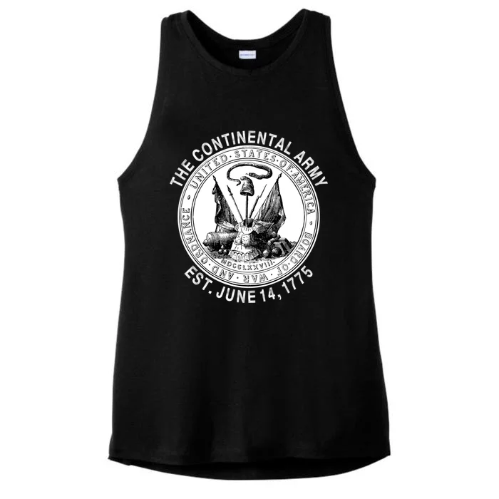 Continental Army America Independence Revolutionary War Seal Gift Ladies Tri-Blend Wicking Tank