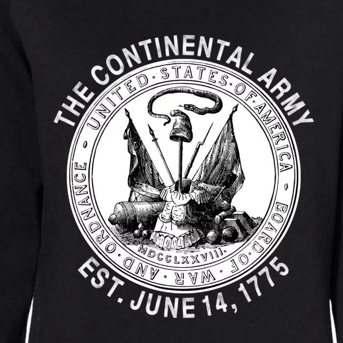 Continental Army America Independence Revolutionary War Seal Gift Womens California Wash Sweatshirt