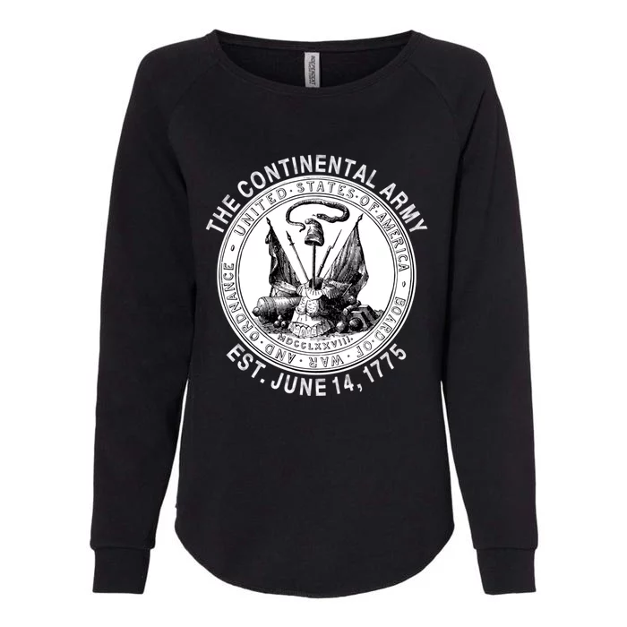 Continental Army America Independence Revolutionary War Seal Gift Womens California Wash Sweatshirt