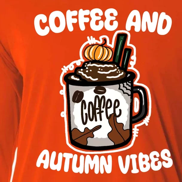 Coffee And Autumn Vibes Halloween Cooling Performance Long Sleeve Crew