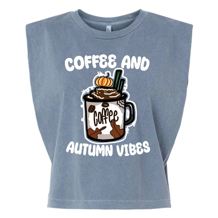 Coffee And Autumn Vibes Halloween Garment-Dyed Women's Muscle Tee