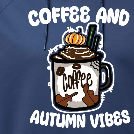 Coffee And Autumn Vibes Halloween Performance Fleece Hoodie