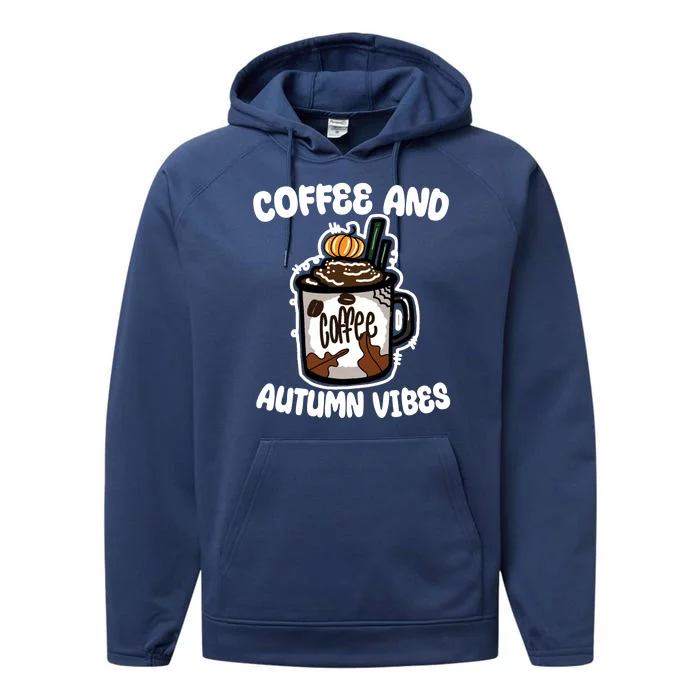 Coffee And Autumn Vibes Halloween Performance Fleece Hoodie