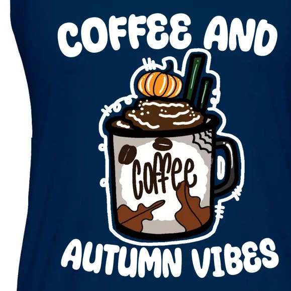 Coffee And Autumn Vibes Halloween Ladies Essential Flowy Tank