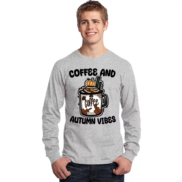 Coffee And Autumn Vibes Halloween Long Sleeve Shirt