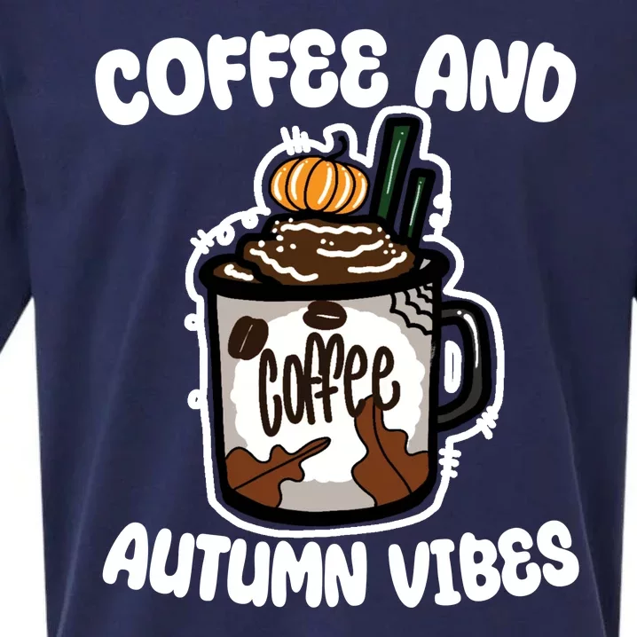 Coffee And Autumn Vibes Halloween Sueded Cloud Jersey T-Shirt