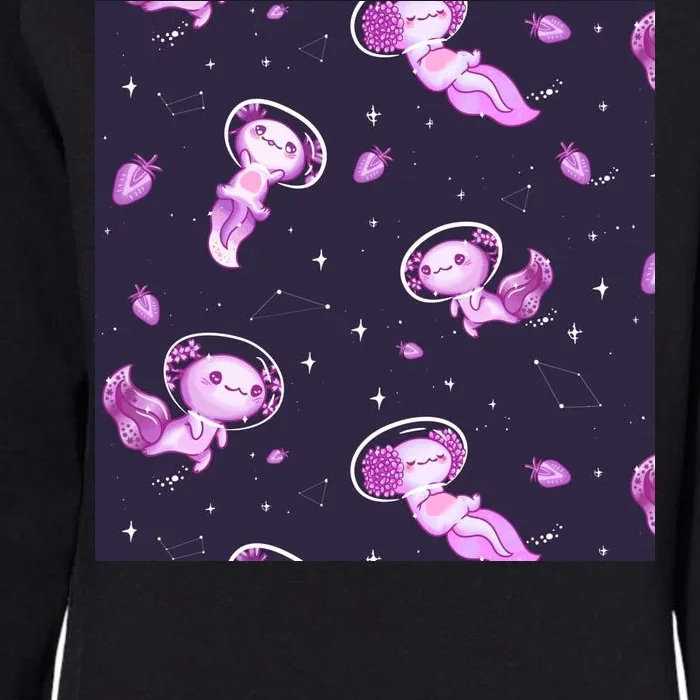 Cute Astronaut Axolotl Space Womens California Wash Sweatshirt