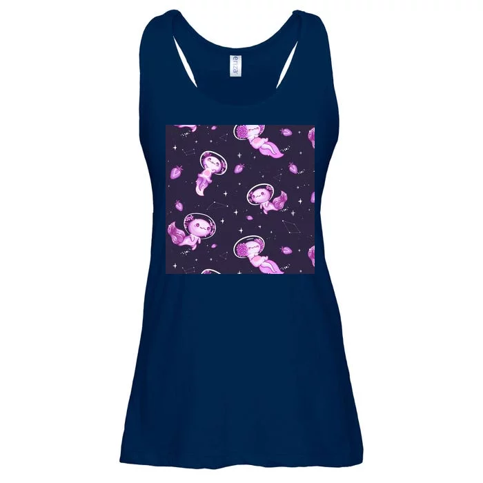 Cute Astronaut Axolotl Space Ladies Essential Flowy Tank