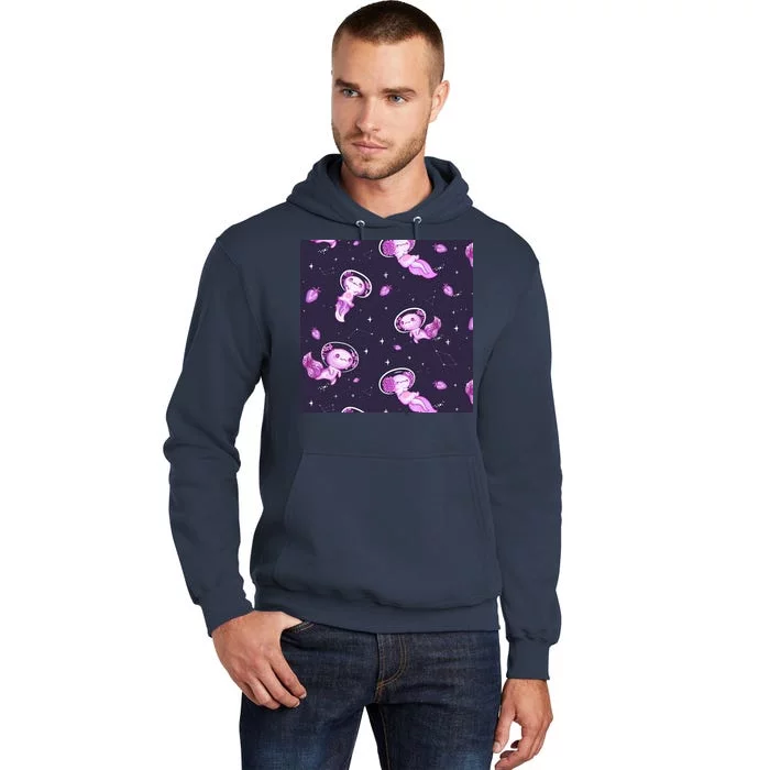 Cute Astronaut Axolotl Space Tall Hoodie