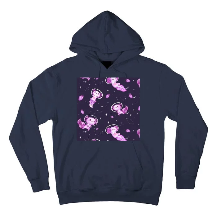 Cute Astronaut Axolotl Space Tall Hoodie