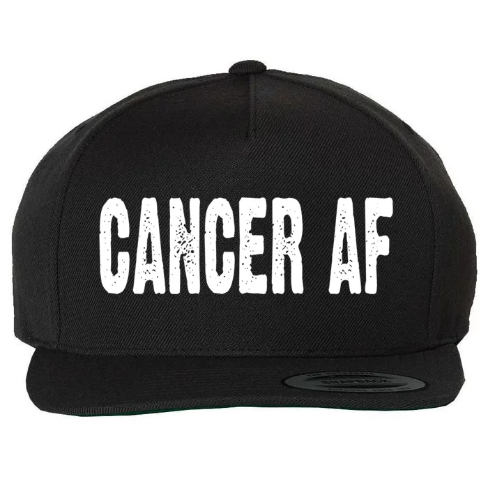 Cancer Af Astrology Horoscope Zodiac Star Sign Gift Wool Snapback Cap