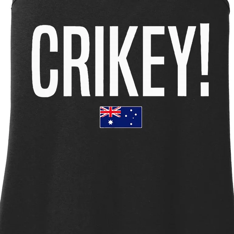 Crikey Australia Aussie Australian Slang Ladies Essential Tank