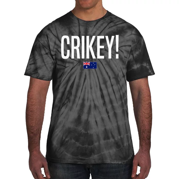 Crikey Australia Aussie Australian Slang Tie-Dye T-Shirt