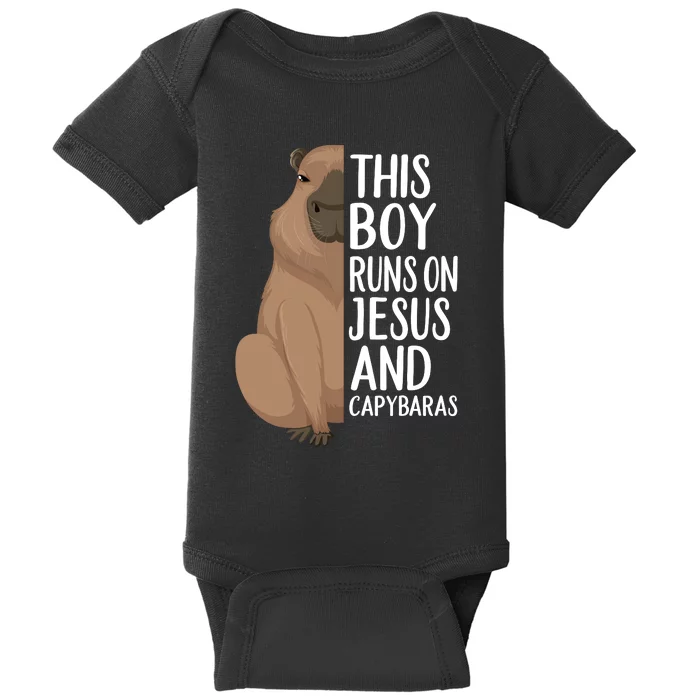 Capybara Art Animal For Capybara Lovers Baby Bodysuit