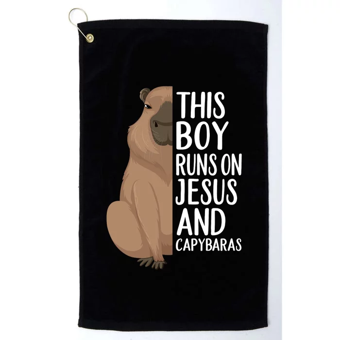 Capybara Art Animal For Capybara Lovers Platinum Collection Golf Towel