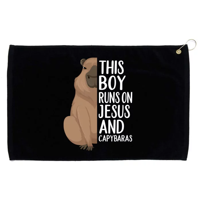 Capybara Art Animal For Capybara Lovers Grommeted Golf Towel