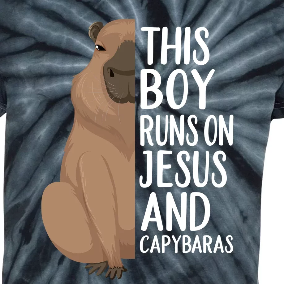 Capybara Art Animal For Capybara Lovers Kids Tie-Dye T-Shirt