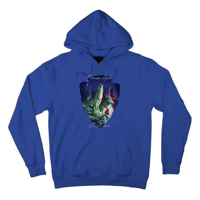 Chiricahua Apache American Indian Tribe Wolf Pride Howling Gift Tall Hoodie