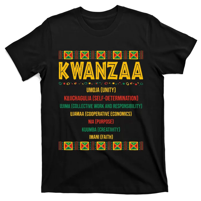 Christmas African American Happy Kwanzaa T-Shirt