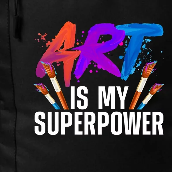 Cool Art ,Art Teacher Artist Painter Superpower Daily Commute Backpack