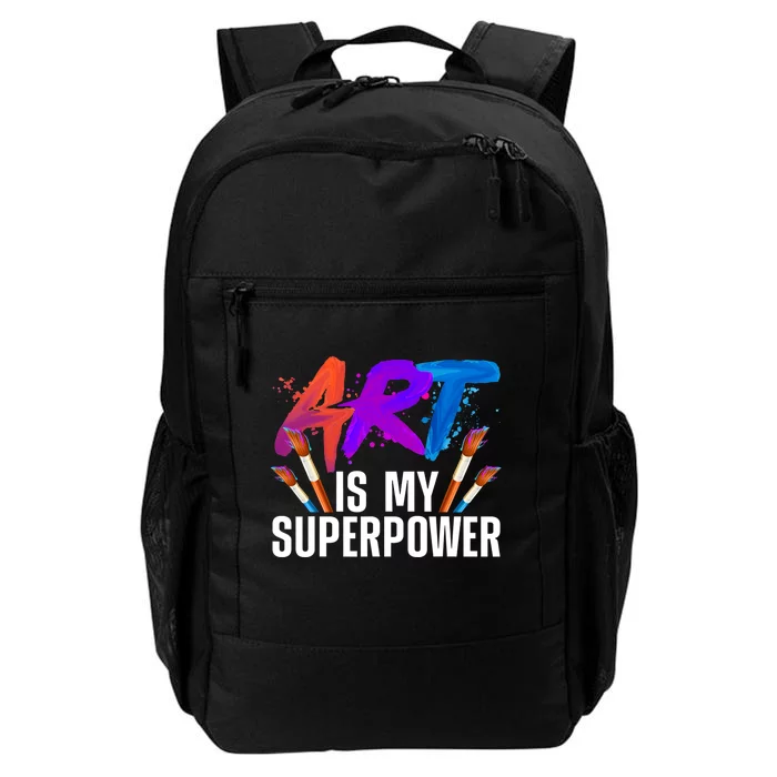 Cool Art ,Art Teacher Artist Painter Superpower Daily Commute Backpack