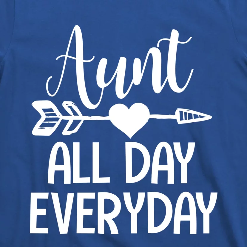 Cute Aunt Auntie Niece Nephew Funny Aunt Arrow Family Gift T-Shirt