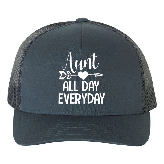 Cute Aunt Auntie Niece Nephew Funny Aunt Arrow Family Gift Yupoong Adult 5-Panel Trucker Hat