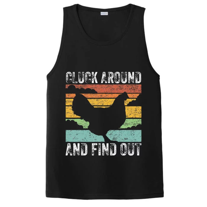 Cluck Around And Find Out Chicken Vintage Performance Tank