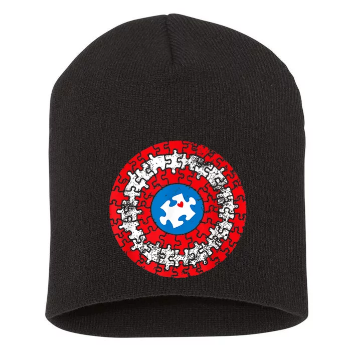 Captain Autism Autism Awareness Month Autism Mom Dad Short Acrylic Beanie