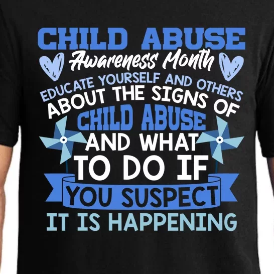 Child Abuse Awareness Month Abuse Prevention Gift Pajama Set