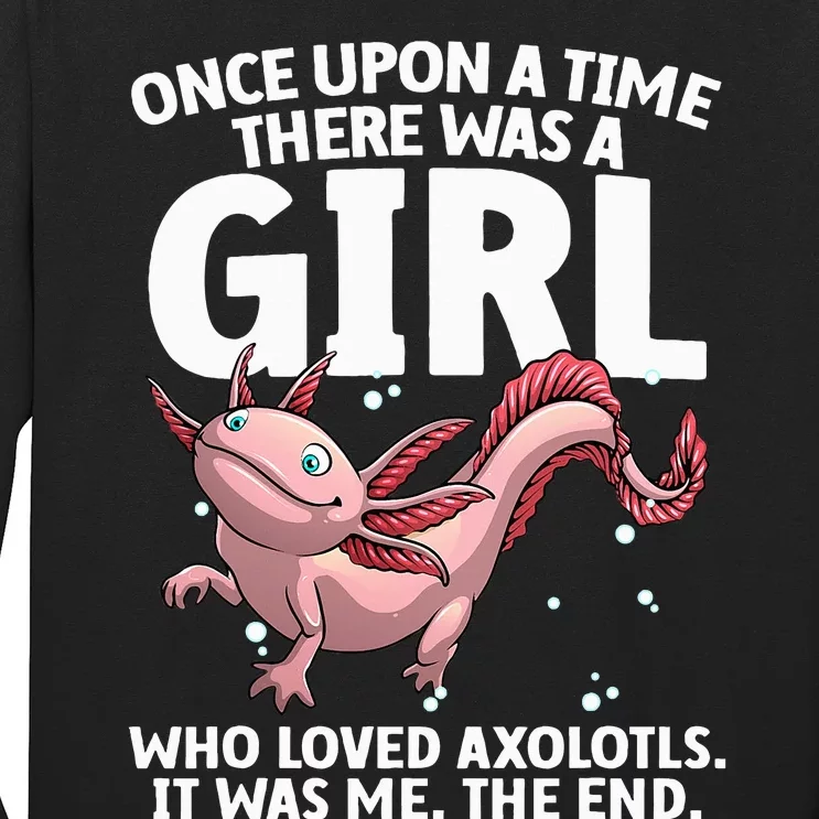 Cool Axolotl Art For Salamander Axolotl Lover Long Sleeve Shirt