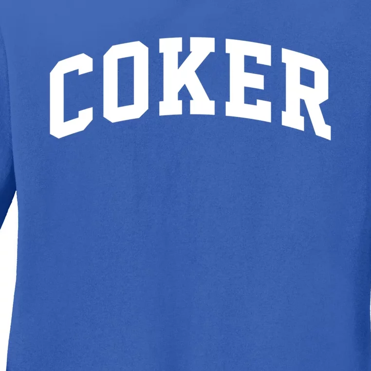 Coker Athletic Arch College University Alumni @ Great Gift Ladies Long Sleeve Shirt