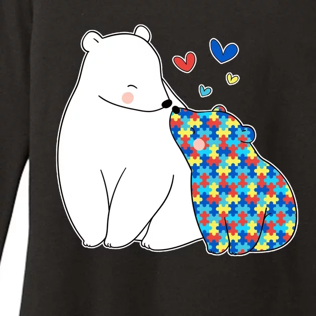 Cute Autism Awareness Polar Bear Puzzle Womens CVC Long Sleeve Shirt