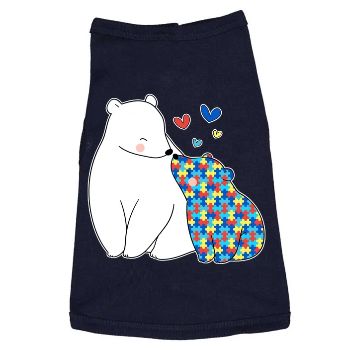 Cute Autism Awareness Polar Bear Puzzle Doggie Tank