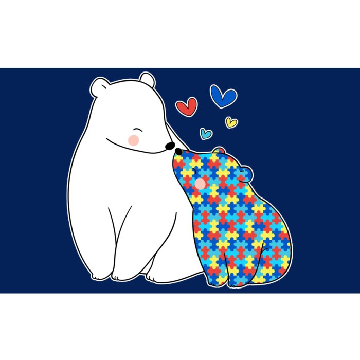 Cute Autism Awareness Polar Bear Puzzle Bumper Sticker