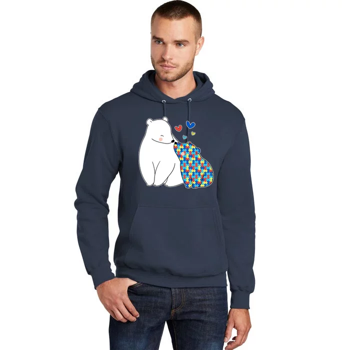 Cute Autism Awareness Polar Bear Puzzle Tall Hoodie