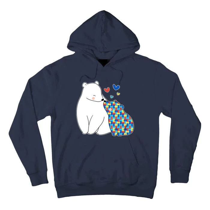 Cute Autism Awareness Polar Bear Puzzle Tall Hoodie