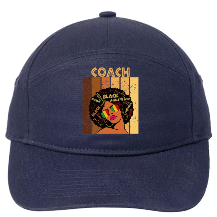 Coach Afro African American Women Black History Month 7-Panel Snapback Hat