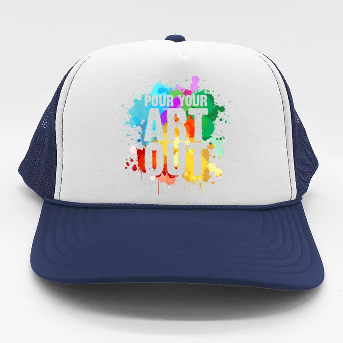 Cool Artist Art For Paint Painter Artist Painting Trucker Hat