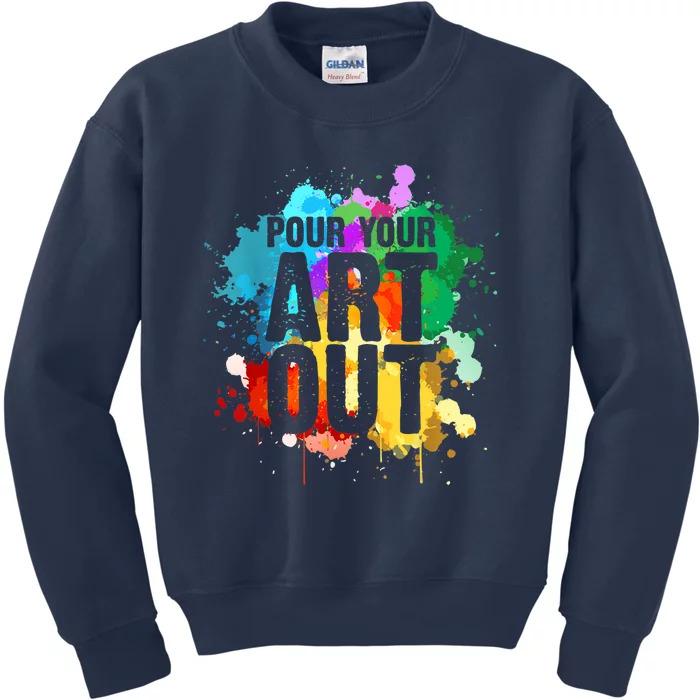 Cool Artist Art For Paint Painter Artist Painting Kids Sweatshirt