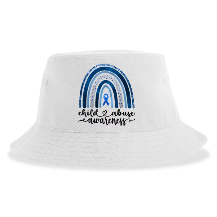 Child Abuse Awareness Rainbow Foster Care Stop The Abuse Sustainable Bucket Hat