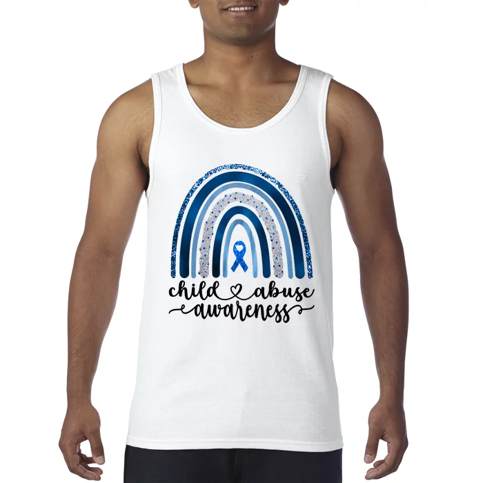 Child Abuse Awareness Rainbow Foster Care Stop The Abuse Tank Top